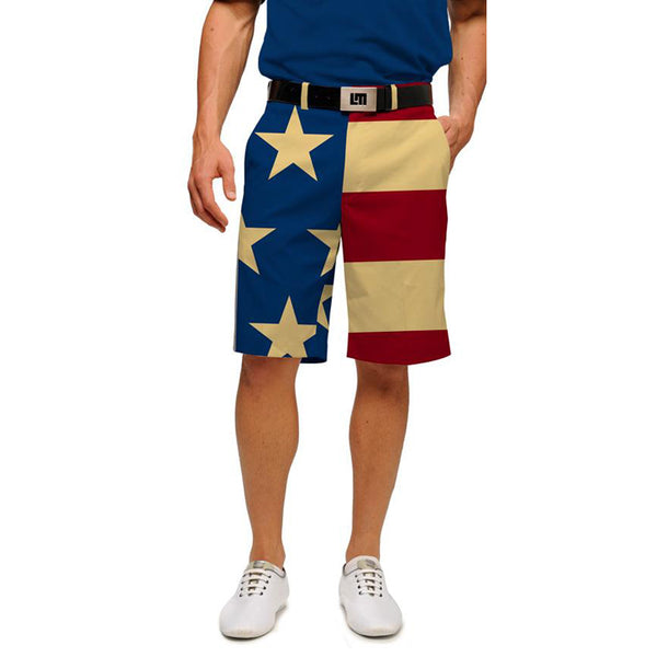 Loudmouth Golf: Men's StretchTech Shorts - Old Glory