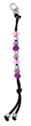Navika Crystal Mantra Bead Golf Stroke Counter - Pink & Purple