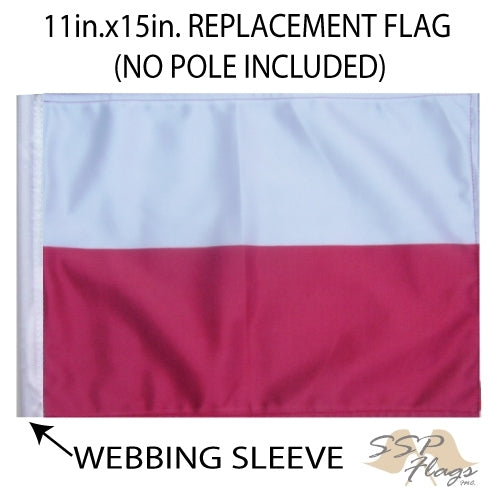 SSP Flags: 11x15 inch Golf Cart Replacement Flag - Poland