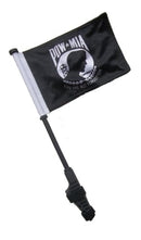 SSP Flags: Small 6x9 inch Golf Cart Flag with EZ On/Off Pole Bracket - POW MIA