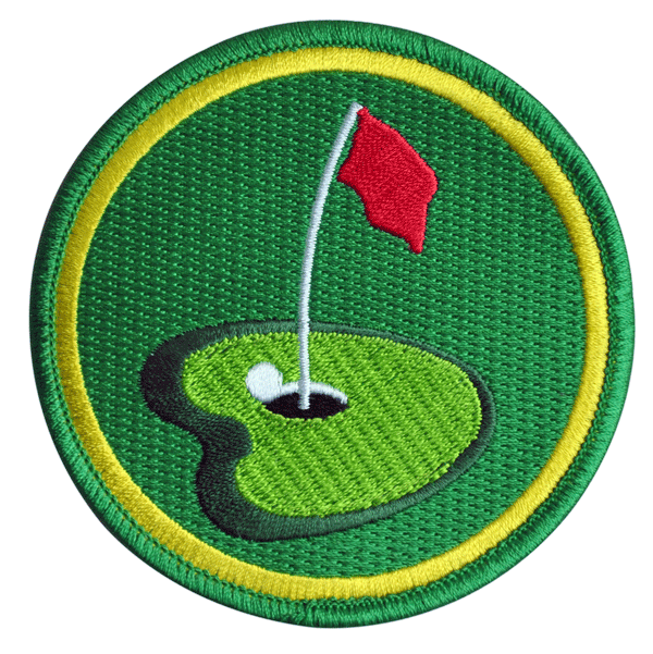 Trophy Club - Golf Championship (Pin Flag) Embroidered Patch