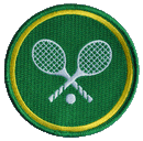 Trophy Club - Tennis Championship Embroidered Patch