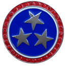 ReadyGolf: Patriotic Stars Ball Marker & Hat Clip with Crystals