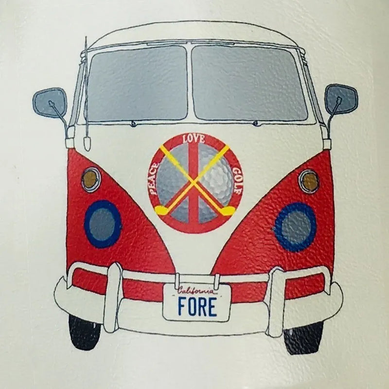 Sunfish: Driver Headcover - Peace Love Golf Bus
