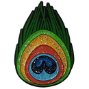 ReadyGolf: Glitter Ball Marker & Hat Clip - Peacock Feather