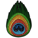 ReadyGolf: Glitter Ball Marker & Hat Clip - Peacock Feather