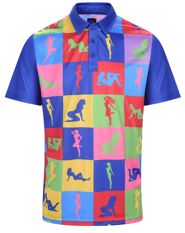 Peep Show Mens Golf Polo Shirt by ReadyGOLF