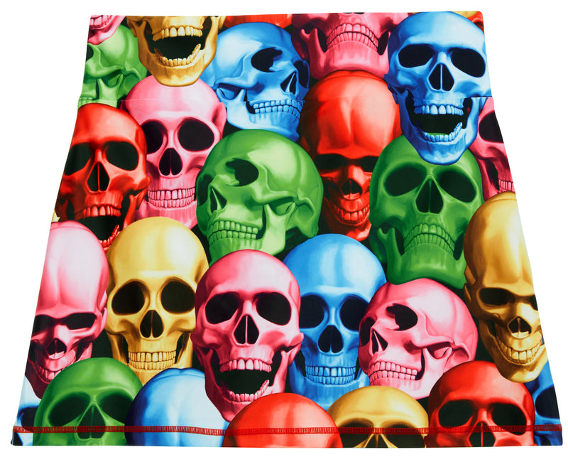 Pile of Skulls Ladies Active SKORT by ReadyGOLF