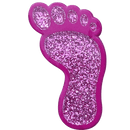 ReadyGolf: Glitter Ball Marker & Hat Clip - Foot Print (Pink)