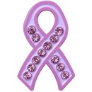 ReadyGolf: Pink Ribbon Ball Marker & Hat Clip with Crystals