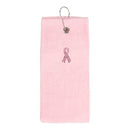 Dolly Mama: Mira Tri-Fold Golf Towel - Pink Ribbon Towels