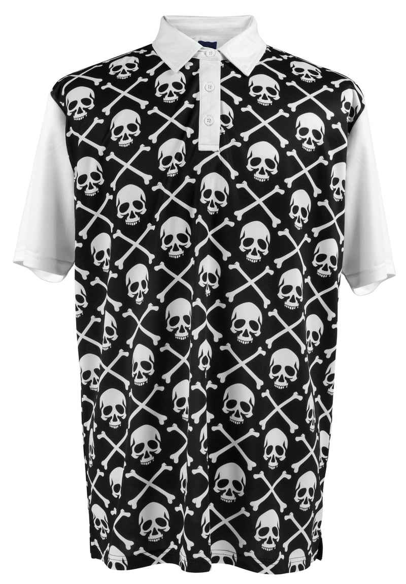 Pirate Flag Mens Golf Polo Shirt by ReadyGOLF