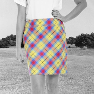Royal & Awesome Women's Golf Skorts - Plaid Awesome Tartan (Size 2) - SALE