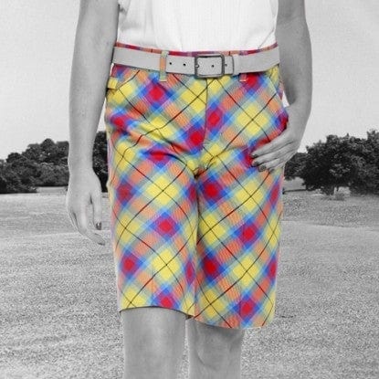 Royal & Awesome Women's Golf Shorts - Plaid Awesome Tartan - (Size 4) - FINAL SALE