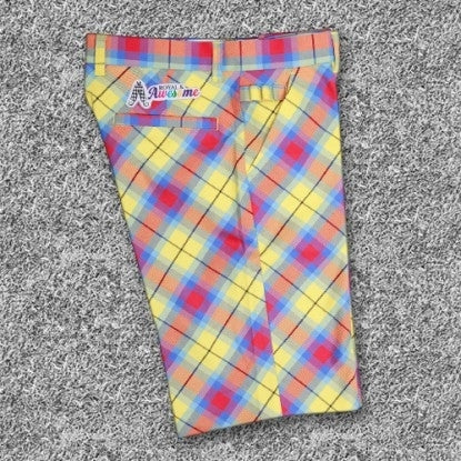 Royal & Awesome Women's Golf Shorts - Plaid Awesome Tartan - (Size 4) - SALE