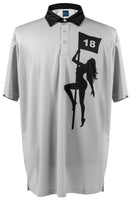 Pole Dancer (Grey) Mens Golf Polo Shirt by ReadyGOLF