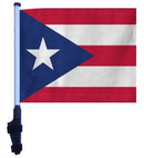 SSP Flags: 11x15 inch Golf Cart Flag with Pole - Puerto Rico