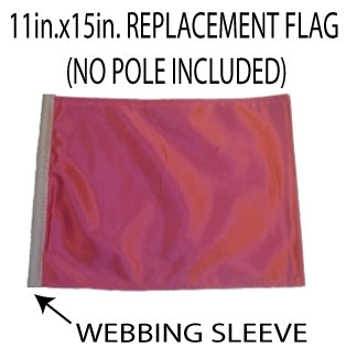 SSP Flags: 11x15 inch Golf Cart Replacement Flag - Pink