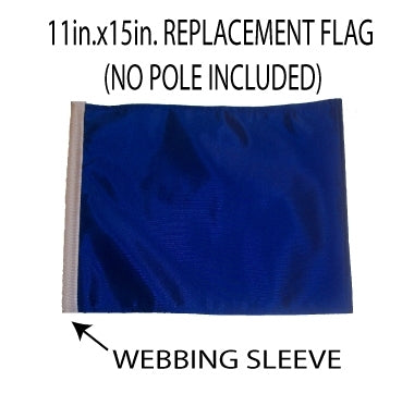 SSP Flags: 11x15 inch Golf Cart Replacement Flag - Blue