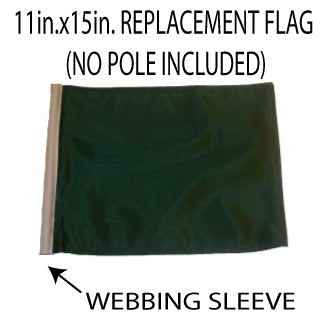 SSP Flags: 11x15 inch Golf Cart Replacement Flag - Green