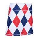 Classic Argyle Red, White & Blue Ladies Active SKORT by ReadyGOLF