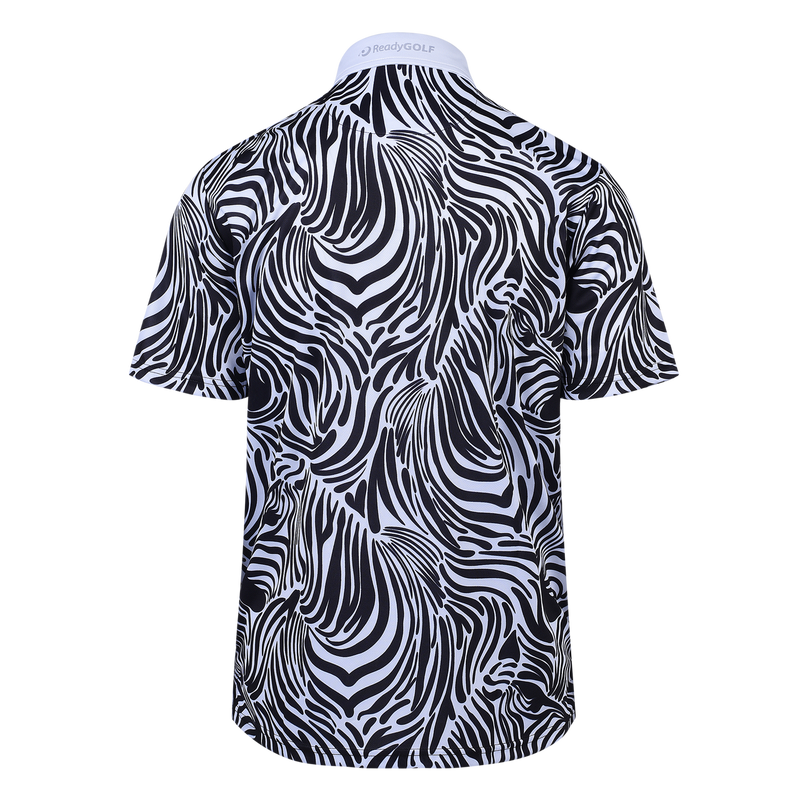 Zebra in the Print Mens Golf Polo Shirt by ReadyGOLF
