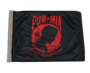 SSP Flags: 11x15 inch Golf Cart Replacement Flag - POW MIA (Red)