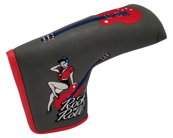 Rock 'N' Roll Embroidered Putter Cover - Blade by ReadyGOLF