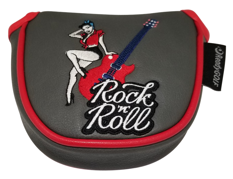 Rock 'N' Roll Embroidered Putter Cover by ReadyGOLF - Mallet