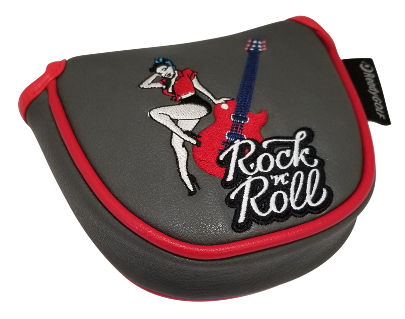 Rock 'N' Roll Embroidered Putter Cover by ReadyGOLF - Mallet