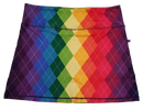 Rainbow Argyle Ladies Active SKORT by ReadyGOLF