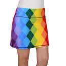 Rainbow Argyle Ladies Active SKORT by ReadyGOLF