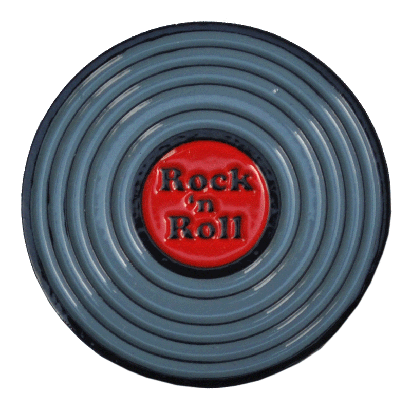 ReadyGolf: Rock & Roll LP Record Ball Marker & Hat Clip