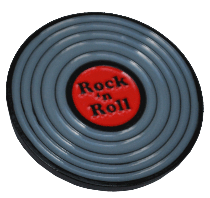 ReadyGolf: Rock & Roll LP Record Ball Marker & Hat Clip