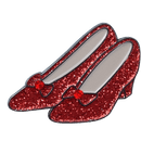 ReadyGolf: Glitter Ball Marker & Hat Clip - Ruby Slippers