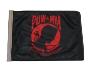 SSP Flags: 6x9 inch Golf Cart Replacement Flag - POW MIA (Red)