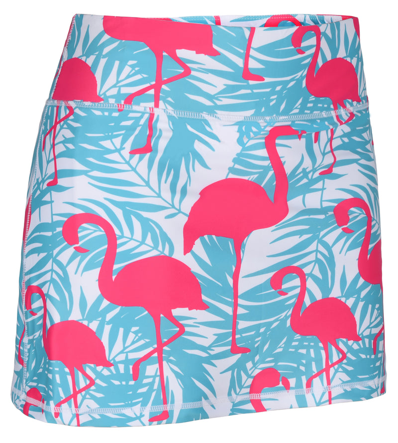 NEW! Flamingo Jungle Ladies Active SKORT by ReadyGOLF