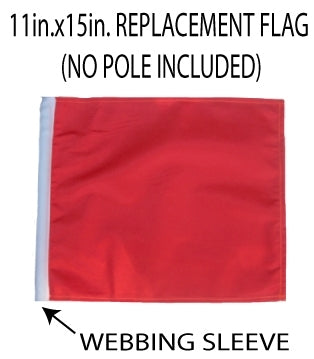 SSP Flags: 11x15 inch Golf Cart Replacement Flag - Orange