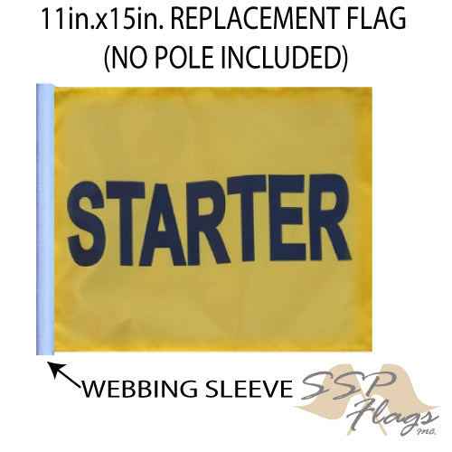 SSP Flags: 11x15 inch Golf Cart Replacement Flag - Starter