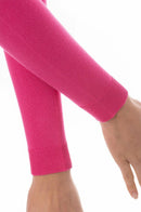 Golftini: Women's Long Sleeve V-Neck Sweater - Hot Pink