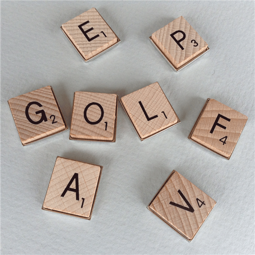 ReadyGolf - Scrabble Letter Monogram Ball Marker & Hat Clip