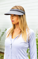 Dolly Mama: Ladies Audrey Clip-On Crystal Visor Hats