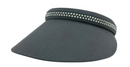 Dolly Mama: Ladies Kaitlyn Clip on Crystal Visor Hats