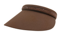 Dolly Mama: Ladies Kaitlyn Clip on Crystal Visor Hats