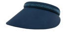 Dolly Mama: Ladies Kaitlyn Clip on Crystal Visor Hats
