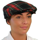 Golf Knickers: Ladies 'Par 5' Plaid Golf Cap Hats