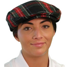 Golf Knickers: Ladies 'Par 5' Plaid Golf Cap Hats