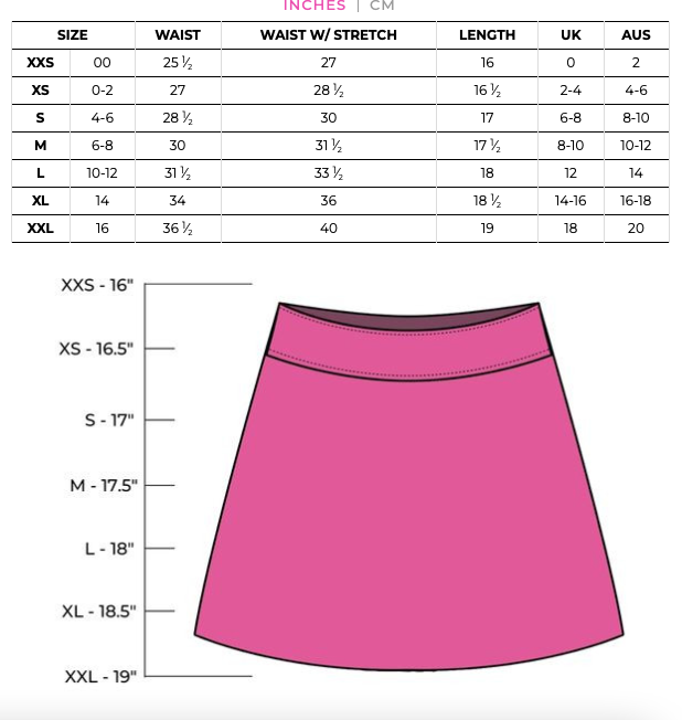 Golftini: Women's 17.5" Pull-On Stretch Skort - Work From Home
