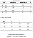 Golftini: Women's Pull-On Stretch Ankle Pant - Black/White