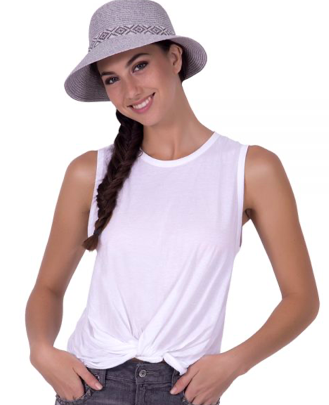 Physician Endorsed: Women's Sun Hat - Diamante (Grey/Silver)